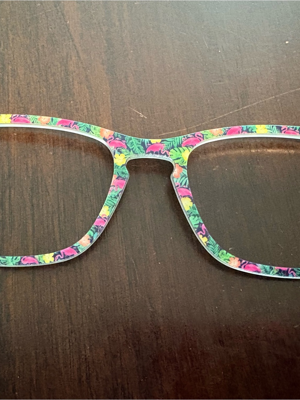 Colorful Tropical Print Eyeglass Frames